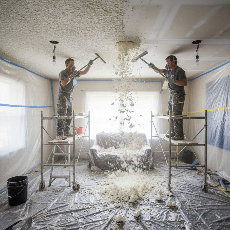 Knockdown Ceiling Removal in Arvada, CO
