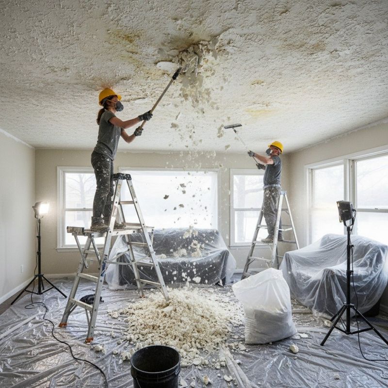 Knockdown Ceiling Removal in Austin, TX